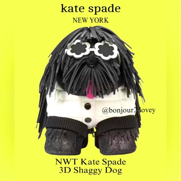 kate spade Handbags - NWT Kate Spade 3D Shaggy Dog Crossbody Purse